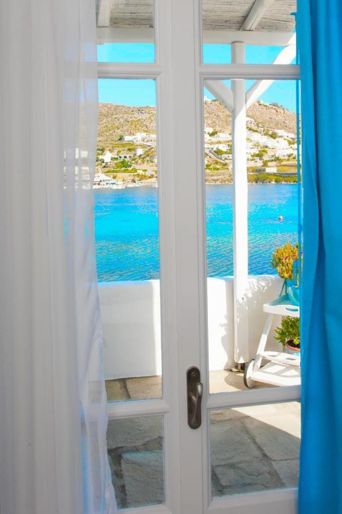 Вилла Luxury Sea House By Blue Waters Mykonos Орнос Экстерьер фото
