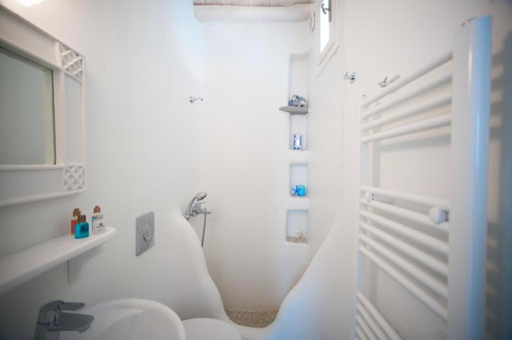 Вилла Luxury Sea House By Blue Waters Mykonos Орнос Экстерьер фото