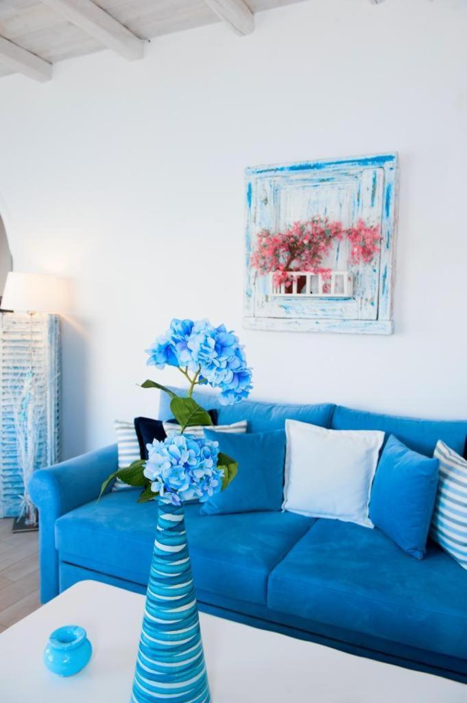 Вилла Luxury Sea House By Blue Waters Mykonos Орнос Экстерьер фото